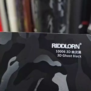 3D GHOST CARBON BLACK STICKER WRAP FOR CAR / MOTORCYCLE