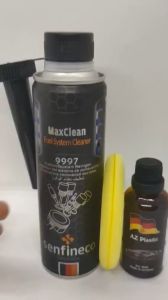 MAXCLEAN - SENFINECO 9997 300ml VỆ SINH HỆ THỐNG NHIÊN LIỆU VÀ BUỒNG ĐỐT VÀ CHAI AZ-PLASTIC 50ml LÀM MỚI NHỰA ĐEN (MaxClean Fuel system cleaner 9997 300ml and AZ-plastic 50ml)