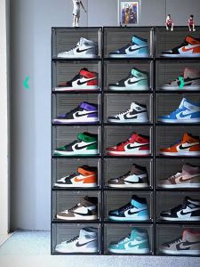 (3 Days Delivery) Magnetic Front Drop ShoeBox Clear Front Drop and Side Drop Clear Shoe Box for Sneaker Container High-Grade Premium Storage Box