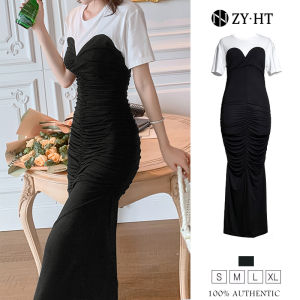 ZYHT ล้างสต๊อก ใช้คูปอง 299บาท เดรสผู้หญิง เดรสสีดำ เดรสเข้ารูป เดรสมิดิ เดรสไปงานแต่ง ชูดไปทะเล เดรสทำงาน เดรสออกงาน เดรสเซ็กซี่ เดรสเกาหลี ชูดออกงาน EraVogue 5086