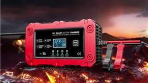 Sạc Ắc Quy Ô Tô FOXSUR 12V 6A Với Màn Hình LCD Cảm Ứng Sạc Nhanh Sửa Chữa Xung Điện Ắc Quy Axit Chì Ướt/khô Thiết Bị Kỹ Thuật Số