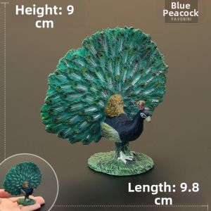 MENGSILE | Solid Realistic Wildlife Toy Peacock Figurine for Kids
