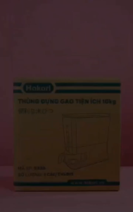 Thùng Đựng Gạo Thông Minh HOKORI nhựa VIỆT NHẬT 10kg 20kg Ca đong Nút Ấn 5338/9
