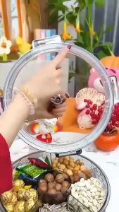 Khay Đựng Bánh Kẹo Mứt Tết Trong Suốt Chia Ngăn Nhựa Acrylic Sang Trọng Decor Phòng Khách Mới Nhất Năm 2025