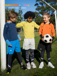 เสื้อยืดแขนยาวสำหรับเด็กชาย Voda Beba แห้งเร็ว กันแดด ระบายเหงื่อได้ดี ทรงหลวม สไตล์ฤดูใบไม้ร่วง ผ้าไนลอนผสมโพลีเอสเตอร์