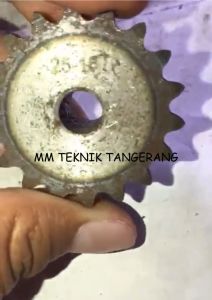 Sprocket RS 25 x 18 T Gear Rantai Single Gir gigi Z 18T RS25 -1 25Z18 25X18T 25-1 tipe B