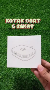 ZM Kotak Tempat Obat Vitamin Harian 6 Sekat dengan Tutup Transparan