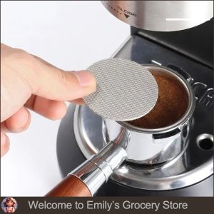 51/53/58mm Stainless steel Reusable Coffee Filter Screen Heat Resistant Mesh Portafilter Coffee Puck Screen for Espresso Machine