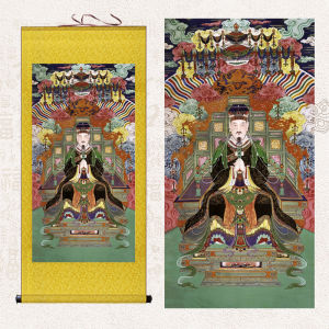 Ancient Chinese Painting Emperor Purple Micro Waterland Emperor Tian Huang San Guan Emperor Jade Emperor Hanging Picture