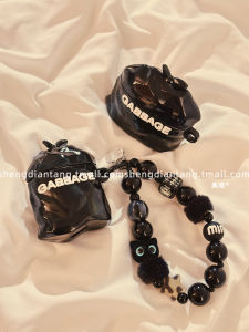 เคส Airpods pro รุ่นใหม่สำหรับผู้หญิง ดีไซน์น่ารัก ดีไซน์การ์ตูนสีดำ ป้องกันการตกหล่น สายรัดแบบนิ่ม สำหรับ Airpods 4 รุ่น Airpods 2/3