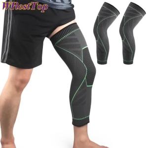 1Pcs Full Leg Sleeves Long Compression Knee Brace for Men & Women Support Protect for Sport Basketball Football Running Cycling