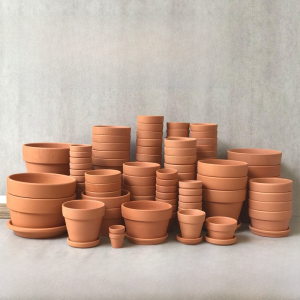 Big Sale Succulent Plant Red Pottery Flowerpot Nursery Basin Control Basin Water Absorption Breathable and Simple Clay Clay Earthen Pot Suit