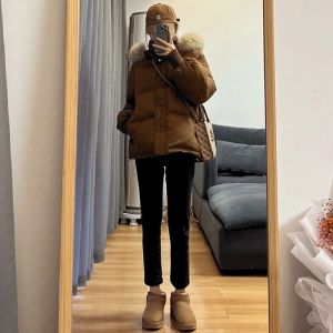 Blue Straight Leg Jeans Womens Spring Autumn New Style Small Size Eight Nine Ladies Smoke Tube Pants High Waist Casual Cotton Stretch Denim