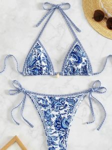 Bộ Đồ Bơi Hai Mảnh Họa Tiết Sò Lồi in Họa Tiết Lưng Trần Cho Nữ Bộ Đồ Bơi Hai Mảnh Tay Ngắn Quần Ngắn