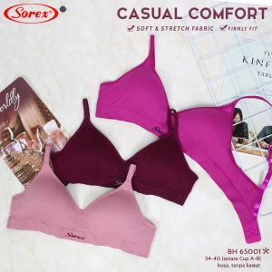 Bra / BH Tanpa Kawat Sorex 65003/65001