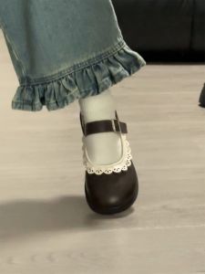 Giày Đế Bằng Mary Janes Đế Bằng Đế Cao Su Chống Trượt Mùa Hè Thường Ngày Cho Nữ