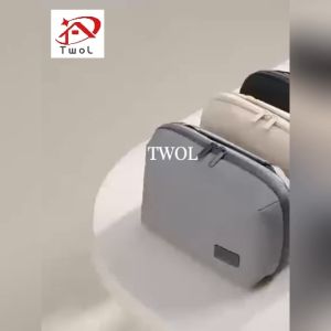 TWOL SHOP New Durable Nylon Cable Organizer Bag - Travel-friendly Electronic Accessory Storage Case