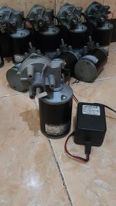 DC Motor WIPER 80W 24V 3.5A 210Rpm High Torque Model - ZK76ZY02AV Mekanisme Gigi Atas