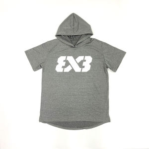 Sports Hooded Long Sleeve Training Clothes Quick-Drying Loose 3 X3 International Competition Basketball Wear American Basketball Clothes Fitness Hoodie