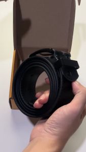 Ban Pinggang Pria Belt Gesper Ikat Pinggang Hitam Kulit Cogen