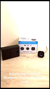 Outsmart Smart Fingerprint Drawer Lock – Bluetooth Keyless Security Lock Anti-Theft Design