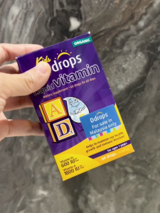 Ddrops Liquid Vitamin A 1800 IU & Vitamin D3 600 IU For Kids/Teens Promotes Bone Health (1.7ml/60drops)