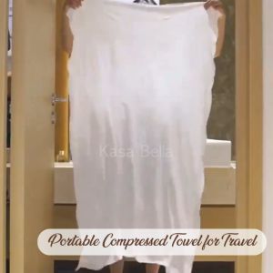 Kasa Bella 1Pc. Portable Compressed Towel: A Magic Travel Companion