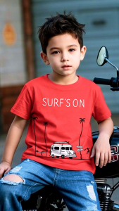 Kids T-Shirt for Boys and Girls | Auto Vehicle Design | Premium Soft Cotton | 3-8 years old | BRAT! Kids Clothing Store
