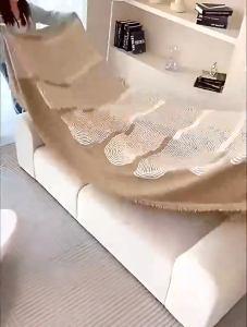 Non-Slip Sofa Cover Sofa Blanket Washable Durable Soft Fabric Four Season Universal Sofa Cushion 1/2/3/4 seater A/B Double-sided Design Chenille