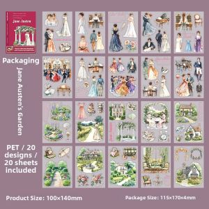 Vintage Movie Scene Scrapbooking Stickers 20 Pieces