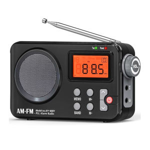 วิทยุแบบพกพาวิทยุ AM FM พร้อมปลั๊กหูฟังขนาด 3.5 มม. เครื่องรับสัญญาณเสียงเสถียรวิทยุยืดเสาอากาศ USB แบตเตอรี่ขับเคลื่อน