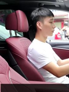 2025 Thích hợp cho tựa đầu xe Land Rover Evoque Velar Range Rover Sport Khám Phá Hỗ trợ thắt lưng da thật độc quyền của Guardian