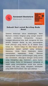 Paket 2 Buku Sebuah Seni untuk Bersikap Bodo Amat & Bicara Itu Ada Seninya