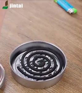 จัดส่งในกทม/ถาดใส่ยากันยุง ตะแกรงใส่ยากันยุง ที่ใส่ยากันยุง มีฝาปิด ทำจากสแตนเลสอย่างดี