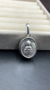 Hộp Đựng Bùa Mặt Dây Chuyền Nam Nữ Bạc Ta Hình Phật Chính Hãng BẠC HIỂU MINH MDN486