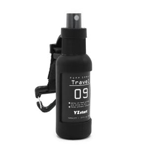 50ml Black Spray Bottle - Refillable Leakproof Portable for Hand Sanitizer/Alcohol Travel Camping Hiking Accessory (1PC )