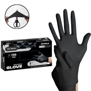 Multi-Pack Disposable Nitrile Gloves Durable PVC Home Nail Art Hair Dyeing Painting & Pet Bathing Cleaning Gloves Sizes S/M/L/XL
