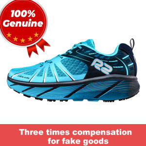 R2realrun Cloud Professional Marathon Running Shoes Ultra-Light Thick-Soled Cushioning Anti-Slip Men Women Breathable Blue