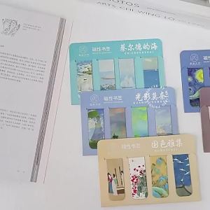 4Pcs/Set Magnetic Bookmark World Famous Painting Monet Van Gogh Antique Art Page Folder for Books Readers School Student Supply