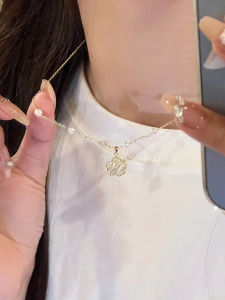 Original Design Ming Qing Womens Silver 999 Necklace Luxury Lightweight Cross Chain Lockbone Chain Birthday Gift