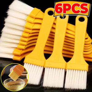 Dizoey 6PCS Portable Basting Brush Reusable Oil Brush High Temperature Resistant BBQ Brush for Outdooor Cooking Pastry Kitchen Gadget