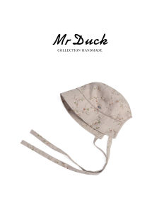 Mr DUCK | Ceramic Style Linen Floral Sun Hat