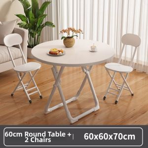 SAMEDREAM | Foldable Round Table for Small Spaces Outdoor Use