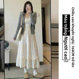 XIANYIJIAO | Chân Váy Xòe Dập Ly Cao Waisted Plus Size