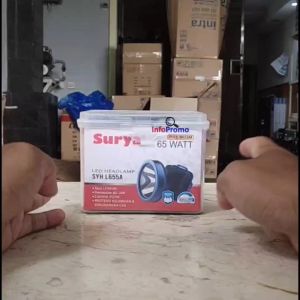 Senter Kepala Surya SYH L655A LED 65 Watt Cahaya Putih Rechargeable Original