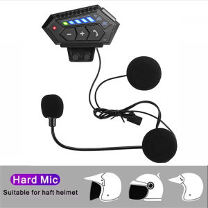 KEBIDUMEI Bluetooth Motorcycle Helmet Headset Wireless Motor Bike Handsfree Stereo Earphone Speaker Waterproof Music Player