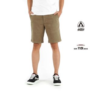 Aerostreet Chinos Pendek Emilio Khaki Celana Chino EAAAA