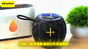 Awei KA19 Colorful Light Portable Speaker RGB Light Effects RGB Wireless Speaker Mini Portable Bluetooth Speaker