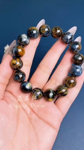 [现货] 13mm 彼特石手串｜镇定情绪 × 强稳能量 × 提升洞察力｜Pietersite Bracelet｜Calm • Grounding • Insight