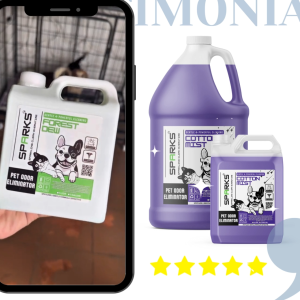 Sparks COTTON MIST Pet Odor Eliminator – Vet Approved Dog Cat Urine Poop Smell Disinfectant